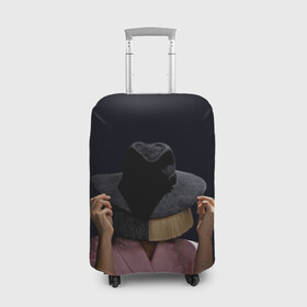 Чехол для чемодана 3D с принтом Hat в Белгороде, 86% полиэфир, 14% спандекс | двустороннее нанесение принта, прорези для ручек и колес | angel | pop | sia | ангел | поп | сиа