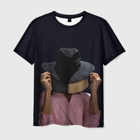 Мужская футболка 3D с принтом Hat в Белгороде, 100% полиэфир | прямой крой, круглый вырез горловины, длина до линии бедер | angel | pop | sia | ангел | поп | сиа