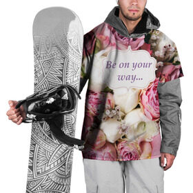 Накидка на куртку 3D с принтом Be on your way в Белгороде, 100% полиэстер |  | Тематика изображения на принте: 8 | девушке | марта | мило | подарок | розы | скрап