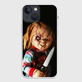 Чехол для iPhone 13 mini с принтом Чаки в Белгороде,  |  | chucky | кино | кровь | кукла | нож | ужасы | чаки