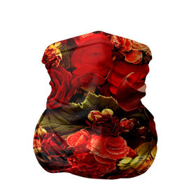 Бандана-труба 3D с принтом Букет цветов в Белгороде, 100% полиэстер, ткань с особыми свойствами — Activecool | плотность 150‒180 г/м2; хорошо тянется, но сохраняет форму | flower | красные | розы | цветочки | цветы
