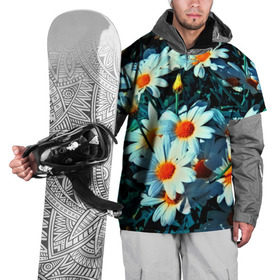Накидка на куртку 3D с принтом Полевые ромашки в Белгороде, 100% полиэстер |  | Тематика изображения на принте: flower | лето | полевой цветок | цветочки | цветы