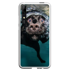 Чехол для Honor P Smart Z с принтом Пес дайвер в Белгороде, Силикон | Область печати: задняя сторона чехла, без боковых панелей | вода | гребет | дайвер | животное | купается | лапы | нос | пес | плавец | плывет | под водой | прикольный | пузыри | смешной | собака | щенок