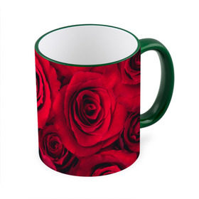 Кружка 3D с принтом Красные розы в Белгороде, керамика | ёмкость 330 мл | 8 марта | букет | весна | дары флоры | женщине | красные | лепестки | лето | любовь | отношения | подарок | розы | романтика | флора | цветок | цветы