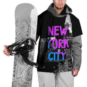Накидка на куртку 3D с принтом Нью-Йорк в Белгороде, 100% полиэстер |  | america | capital | city | lights | new york | night | skyscrapers | tourism | usa | америка | город | ночь | нью йорк | огни | столица | сша | туризм