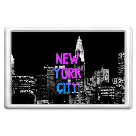 Магнит 45*70 с принтом Нью-Йорк в Белгороде, Пластик | Размер: 78*52 мм; Размер печати: 70*45 | Тематика изображения на принте: america | capital | city | lights | new york | night | skyscrapers | tourism | usa | америка | город | ночь | нью йорк | огни | столица | сша | туризм