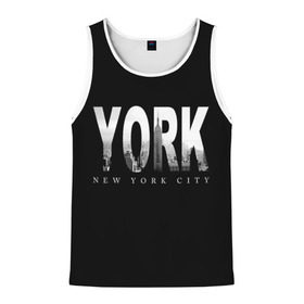 Мужская майка 3D с принтом Нью-Йорк в Белгороде, 100% полиэстер | круглая горловина, приталенный силуэт, длина до линии бедра. Пройма и горловина окантованы тонкой бейкой | america | capital | city | lights | new york | night | skyscrapers | tourism | usa | америка | город | ночь | нью йорк | огни | столица | сша | туризм