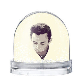 Снежный шар с принтом Джонни Кэш в Белгороде, Пластик | Изображение внутри шара печатается на глянцевой фотобумаге с двух сторон | johnny cash