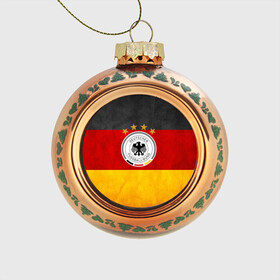 Стеклянный ёлочный шар с принтом Сборная Германии в Белгороде, Стекло | Диаметр: 80 мм | germany | германия | футбольная форма