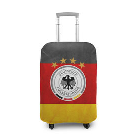 Чехол для чемодана 3D с принтом Сборная Германии в Белгороде, 86% полиэфир, 14% спандекс | двустороннее нанесение принта, прорези для ручек и колес | germany | германия | футбольная форма