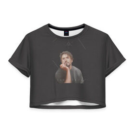 Женская футболка 3D укороченная с принтом Tony Stark в Белгороде, 100% полиэстер | круглая горловина, длина футболки до линии талии, рукава с отворотами | младший | роберт