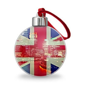 Ёлочный шар с принтом Лондон в Белгороде, Пластик | Диаметр: 77 мм | Тематика изображения на принте: англия | великобритания | город | лондон | река | столица