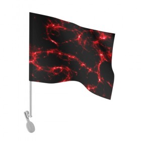 Флаг для автомобиля с принтом Огненная абстракция в Белгороде, 100% полиэстер | Размер: 30*21 см | абстракция | красный | огонь