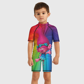 Детский купальный костюм 3D с принтом Розочка тролли в Белгороде, Полиэстер 85%, Спандекс 15% | застежка на молнии на спине | trolls | детям | мультик | мультики | мультфильм | мультфильмы | радуга | разноцветные | разные цвета | розочка | тролли | тролль | цветные