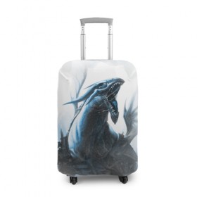 Чехол для чемодана 3D с принтом Dragon в Белгороде, 86% полиэфир, 14% спандекс | двустороннее нанесение принта, прорези для ручек и колес | fantasy | дракон | змей | миф | фэнтези