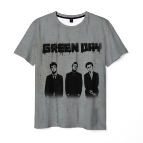 Мужская футболка 3D с принтом Green Day 7 в Белгороде, 100% полиэфир | прямой крой, круглый вырез горловины, длина до линии бедер | Тематика изображения на принте: american idiot | green day | грин дей | грин дэй