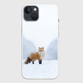 Чехол для iPhone 13 с принтом лесная красотка в Белгороде,  |  | зима | лес | лиса | рыжая | снег | тайга