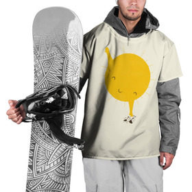Накидка на куртку 3D с принтом Весеннее солнышко в Белгороде, 100% полиэстер |  | Тематика изображения на принте: весна | рисунок | собака | солнце | солнышко | тепло | щенок