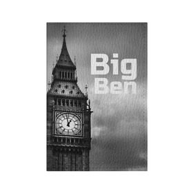 Обложка для паспорта матовая кожа с принтом Big Ben в Белгороде, натуральная матовая кожа | размер 19,3 х 13,7 см; прозрачные пластиковые крепления | england | london | англия | биг бен | лондон
