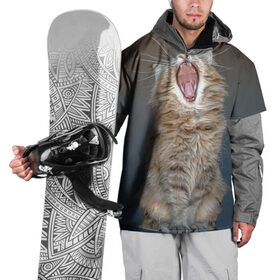 Накидка на куртку 3D с принтом Мартовский кот в Белгороде, 100% полиэстер |  | Тематика изображения на принте: кот | кошка | март | пасть | усы