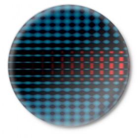 Значок с принтом focal spot в Белгороде,  металл | круглая форма, металлическая застежка в виде булавки | Тематика изображения на принте: dot | pattern | point | абстракция | точки | узоры