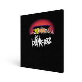 Холст квадратный с принтом Blink-182 в Белгороде, 100% ПВХ |  | blink | california | pop | punk | rock | группа | калифорния | панк | рок