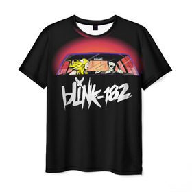 Мужская футболка 3D с принтом Blink-182 в Белгороде, 100% полиэфир | прямой крой, круглый вырез горловины, длина до линии бедер | Тематика изображения на принте: blink | california | pop | punk | rock | группа | калифорния | панк | рок