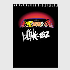 Скетчбук с принтом Blink-182 в Белгороде, 100% бумага
 | 48 листов, плотность листов — 100 г/м2, плотность картонной обложки — 250 г/м2. Листы скреплены сверху удобной пружинной спиралью | blink | california | pop | punk | rock | группа | калифорния | панк | рок