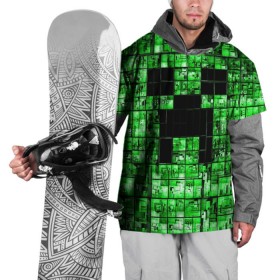 Накидка на куртку 3D с принтом Minecraft в Белгороде, 100% полиэстер |  | game | green | minecraft | игра | игрок | компьютерные игры | майнкрафт