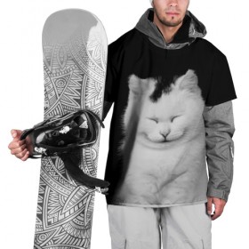 Накидка на куртку 3D с принтом Smile в Белгороде, 100% полиэстер |  | cat | kitty | животные | киса | кот | котенок | котэ | кошка
