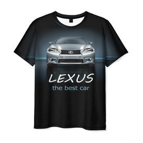 Мужская футболка 3D с принтом Lexus the best car в Белгороде, 100% полиэфир | прямой крой, круглый вырез горловины, длина до линии бедер | auto | авто | автомобиль | водитель | гиперкар | лексус | машина | суперкар | тачка