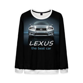 Мужской свитшот 3D с принтом Lexus the best car в Белгороде, 100% полиэстер с мягким внутренним слоем | круглый вырез горловины, мягкая резинка на манжетах и поясе, свободная посадка по фигуре | auto | авто | автомобиль | водитель | гиперкар | лексус | машина | суперкар | тачка
