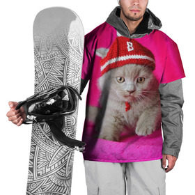 Накидка на куртку 3D с принтом Mr B в Белгороде, 100% полиэстер |  | Тематика изображения на принте: cat | kitty | животные | киса | кот | котенок | котэ | кошка