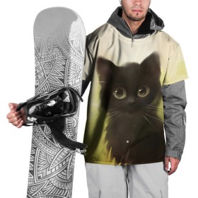 Накидка на куртку 3D с принтом Котик в Белгороде, 100% полиэстер |  | cat | kitty | животные | киса | кот | котенок | котэ | кошка