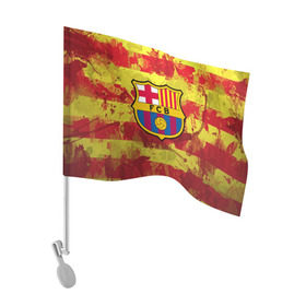 Флаг для автомобиля с принтом Барселона №1! в Белгороде, 100% полиэстер | Размер: 30*21 см | barcelona | fc | fcb | барселона | испания | футбольный клуб