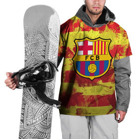 Накидка на куртку 3D с принтом Барселона №1! в Белгороде, 100% полиэстер |  | Тематика изображения на принте: barcelona | fc | fcb | барселона | испания | футбольный клуб