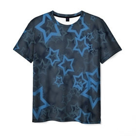 Мужская футболка 3D с принтом Звёзды в Белгороде, 100% полиэфир | прямой крой, круглый вырез горловины, длина до линии бедер | nebula | space | star | вселенная | звезды | космический | космос | плеяды | пространство