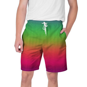 Мужские шорты 3D с принтом Rainbow Spring в Белгороде,  полиэстер 100% | прямой крой, два кармана без застежек по бокам. Мягкая трикотажная резинка на поясе, внутри которой широкие завязки. Длина чуть выше колен | Тематика изображения на принте: 