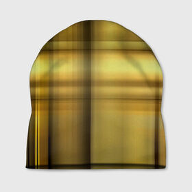 Шапка 3D с принтом Yellow Texture в Белгороде, 100% полиэстер | универсальный размер, печать по всей поверхности изделия | бумага | геометрия | грани | желтый | изгиб | линии | полигоны | полосы | постель | сочетания | текстура | треугольники