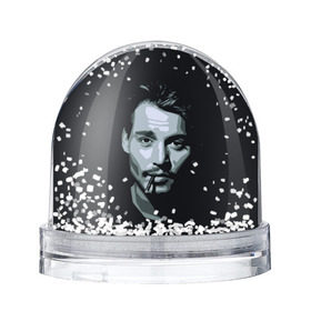 Снежный шар с принтом Джонни Депп в Белгороде, Пластик | Изображение внутри шара печатается на глянцевой фотобумаге с двух сторон | johnny depp | джонни депп