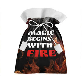 Подарочный 3D мешок с принтом Волшебство начинается с огня в Белгороде, 100% полиэстер | Размер: 29*39 см | fire | magic | magic begins with fire | алфавит | английский | большие | буквы | волшебство | горит | клевая | надпись | начинается | огонь | пожар | прикольная | с огня | слово | цитата