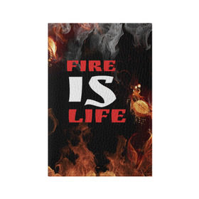 Обложка для паспорта матовая кожа с принтом Fire is life (Огонь это жизнь) в Белгороде, натуральная матовая кожа | размер 19,3 х 13,7 см; прозрачные пластиковые крепления | Тематика изображения на принте: fire | is | life | алфавит | английский | большие | буквы | горит | жар | клевая | надпись | огонь | огонь это жизнь | пламя | пожар | полымя | прикольная | пыл | свет | слово | цитата