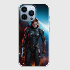 Чехол для iPhone 13 Pro с принтом Mass Effect в Белгороде,  |  | n7 | shepard | галактика | жнец | космос | масс | нормандия | планета | шепард | эффект