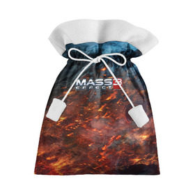 Подарочный 3D мешок с принтом Mass Effect в Белгороде, 100% полиэстер | Размер: 29*39 см | n7 | shepard | галактика | жнец | космос | масс | нормандия | планета | шепард | эффект