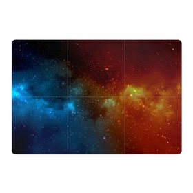 Магнитный плакат 3Х2 с принтом Столкновение вселенных в Белгороде, Полимерный материал с магнитным слоем | 6 деталей размером 9*9 см | nebula | звезды | туманность