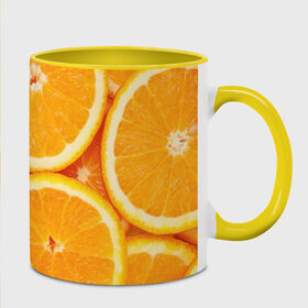Кружка 3D с принтом Апельсинка в Белгороде, керамика | ёмкость 330 мл | Тематика изображения на принте: апельсин | свежесть | фрукт