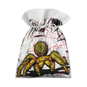 Подарочный 3D мешок с принтом Тарантул в Белгороде, 100% полиэстер | Размер: 29*39 см | Тематика изображения на принте: spider | паук | паутина | тарантул