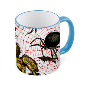 Кружка 3D с принтом Тарантул в Белгороде, керамика | ёмкость 330 мл | Тематика изображения на принте: spider | паук | паутина | тарантул