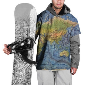 Накидка на куртку 3D с принтом Карта в Белгороде, 100% полиэстер |  | Тематика изображения на принте: география | земля | мир