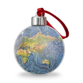 Ёлочный шар с принтом Карта в Белгороде, Пластик | Диаметр: 77 мм | Тематика изображения на принте: география | земля | мир